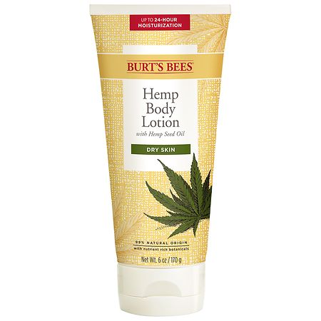 Burt's Bees Body Lotion for Dry Skin with Hemp Seed Oil - 6.0 oz
