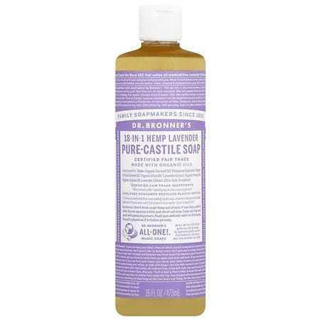Dr. Bronner's Magic Soaps 18-in-1 Hemp Pure-Castile Soap Lavender - 16.0 oz