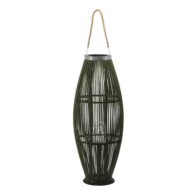 32.7" Bamboo Floor Lantern