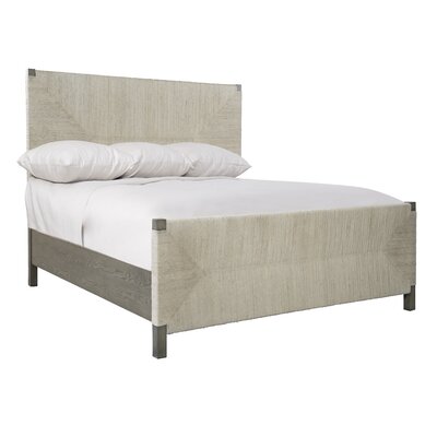 Alannis Solid Wood and Upholstered Low Profile Standard Bed