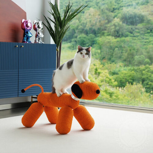 Balloon Dog Cat Climbing Frame - Handcrafted - Scratch and Wear Resistant