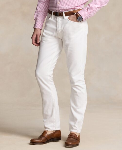 Polo Ralph Lauren Men's Varick Slim Straight Garment-Dyed Jeans - Deckwash White