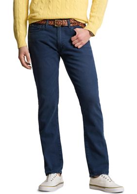 Polo Ralph Lauren Varick Slim Straight Garment-Dyed Jeans, Navy Blue, 34 X 32