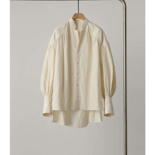 cow x shirts explosive the atmosphere is full of wool and hemp stitching pleated loose shirt female trend